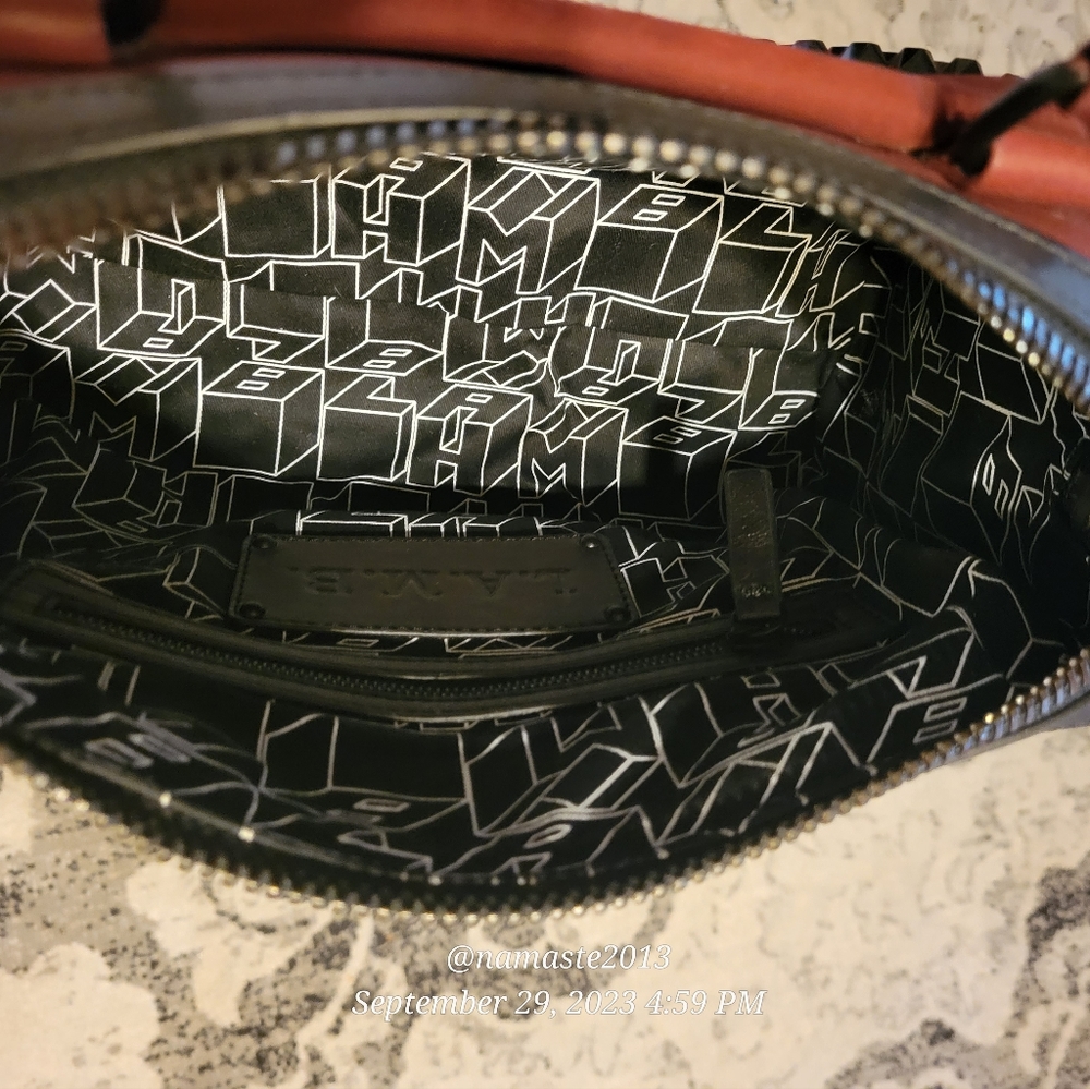L.A.M.B. by Gwen Stefani Studded Front Pocket Crossbody Bag Luxury Designer #516 - Picture 3 of 13